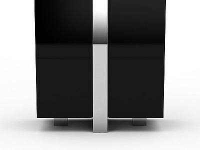 3d黑色木柜免费模型