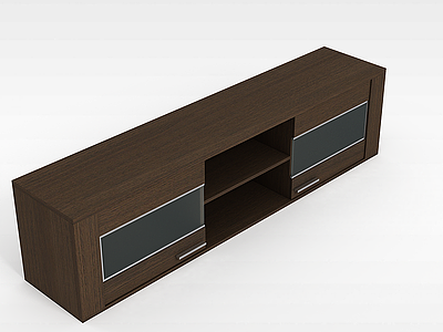 实木储物柜模型3d模型