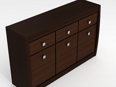 木质储物柜模型3d模型