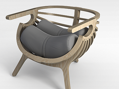 3d休闲沙发躺椅模型