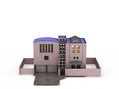 高端别墅模型3d模型