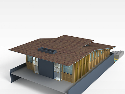 3d经济型别墅模型