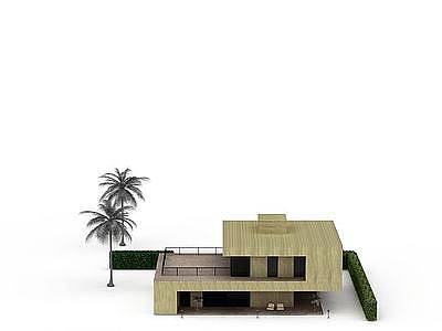 3d高档别墅模型