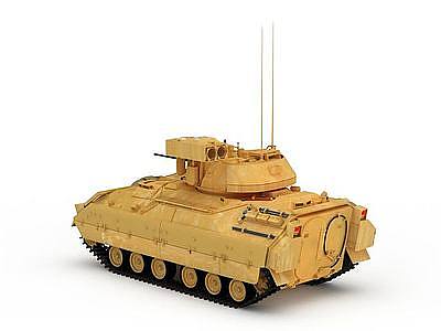 黄色坦克模型3d模型