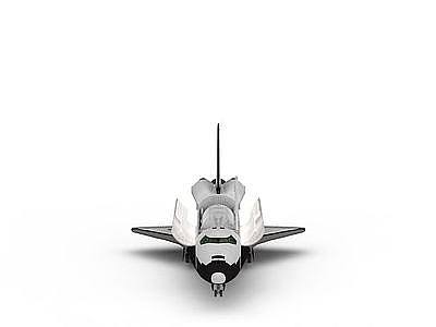 白色飞机模型3d模型