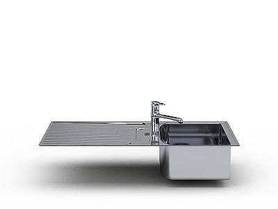 单槽洗菜池模型3d模型