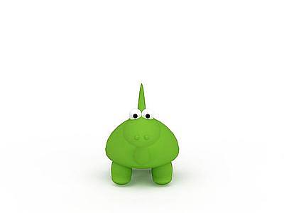 3d绿色昆虫玩具免费模型
