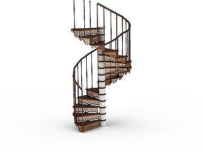 3d螺旋楼梯免费模型