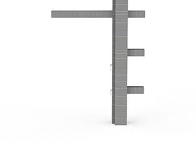 个性水泥柱子模型3d模型