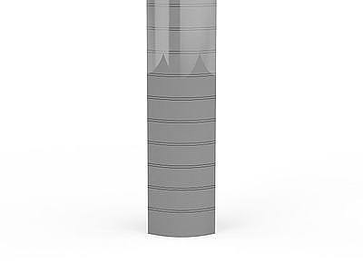 条形圆柱模型3d模型