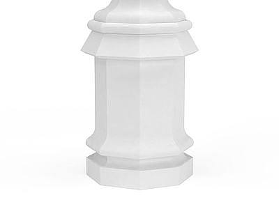 3d欧式构件石膏柱头免费模型