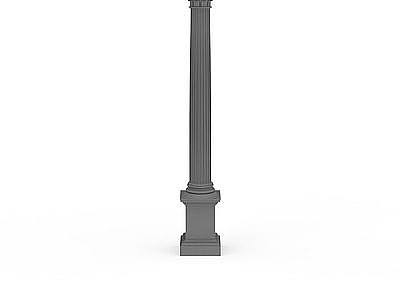 建筑柱子构件模型3d模型