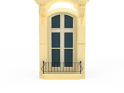 欧式窗套模型