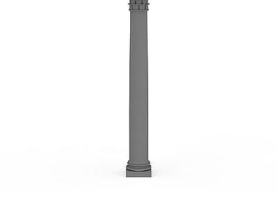 精美欧式柱子构件模型