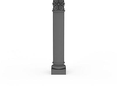 3d雕花柱子石膏构件免费模型