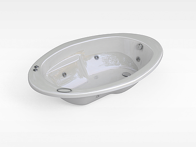 花型浴缸模型3d模型