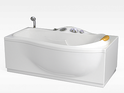 长形浴缸模型3d模型