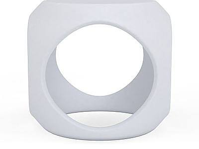 白色椭圆洞凳模型3d模型