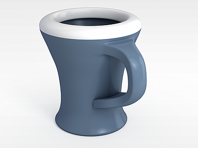 3d个性陶瓷茶杯模型