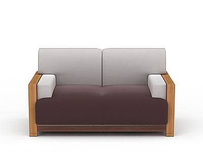 3d双人布艺沙发免费模型