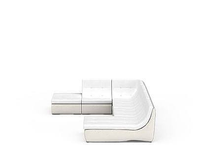 3d现代真皮沙发免费模型