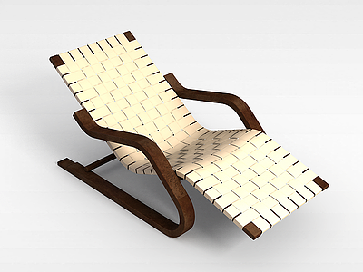 单人休闲躺椅模型3d模型