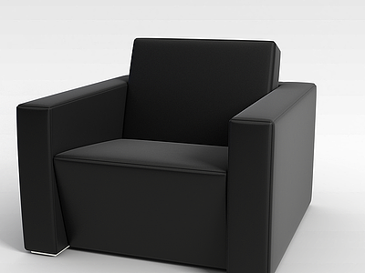 3d黑色创意沙发椅模型