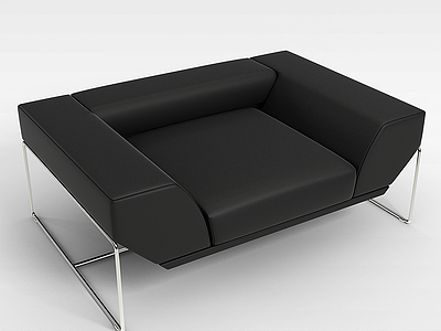 单体黑色椅子模型3d模型