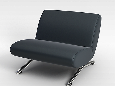 3d黑色布艺椅子模型