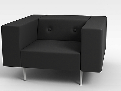 3d创意黑色椅子模型