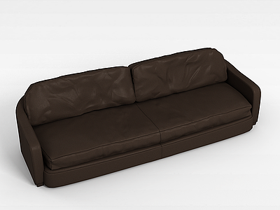 3d灰色布艺沙发模型