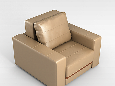 3d单人沙发模型