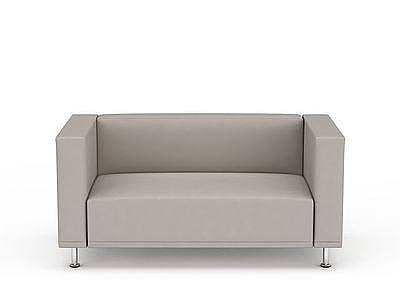 3d简约灰色沙发免费模型