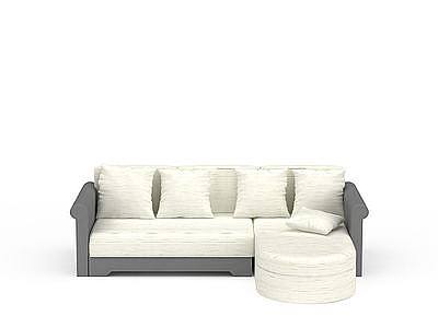 米色沙发模型3d模型
