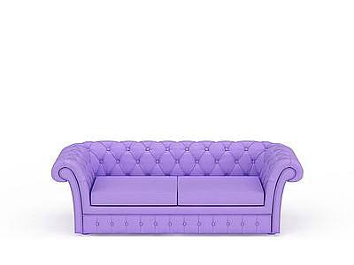 3d紫色<font class='myIsRed'>沙发</font>免费模型