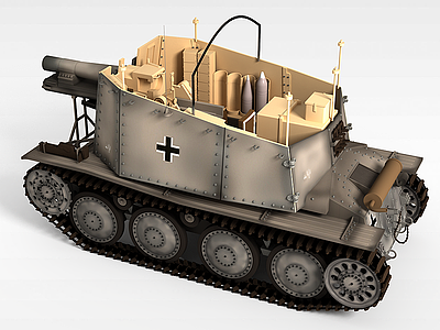 救护坦克车模型3d模型