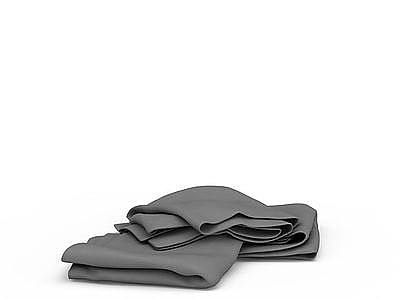 灰色毛巾模型3d模型