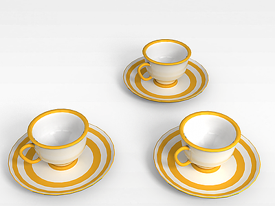 简约咖啡杯模型3d模型