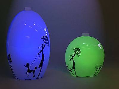 陶瓷花瓶灯模型3d模型