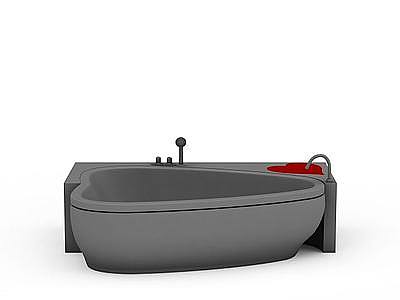 心形浴缸模型3d模型