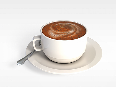 3d花式咖啡模型