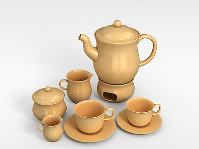 3d陶<font class='myIsRed'>瓷茶具</font>模型