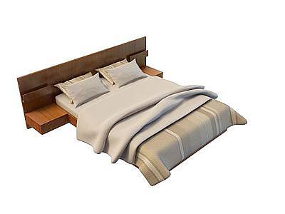 3d现代卧室床免费模型