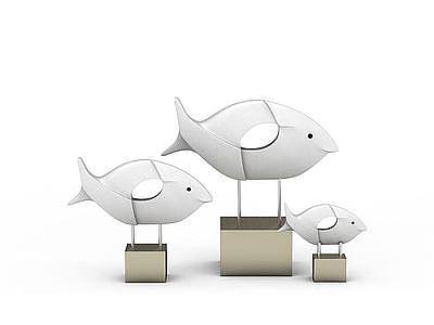 鱼陈设品模型3d模型