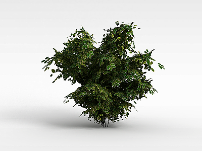 公园灌木模型3d模型