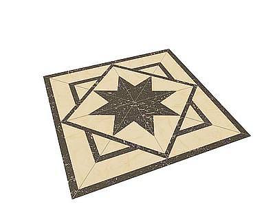 中式地毯模型3d模型