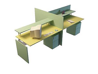 办公室办公桌模型3d模型