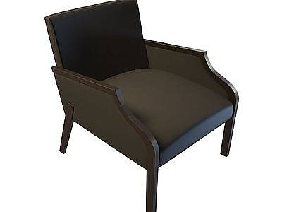 黑色商务椅子模型3d模型