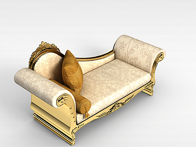 奢华贵妃椅模型3d模型