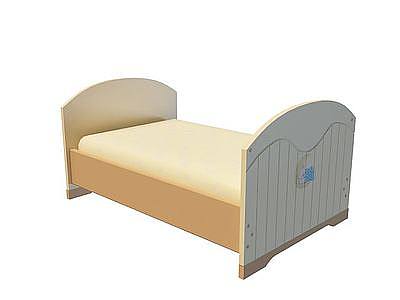 3d简约儿童床免费模型